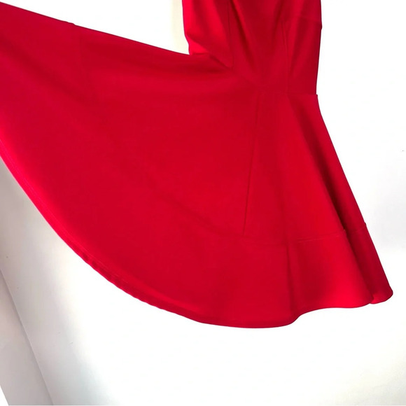 Lulu’s Red sleeveless v-neck dress zipper on back size XS Short Mini Homecoming - Picture 4 of 8